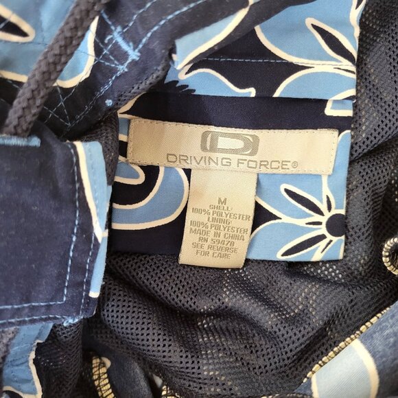 Driving Force Men's Swim Trunks Bold Blue Floral - Picture 2 of 5